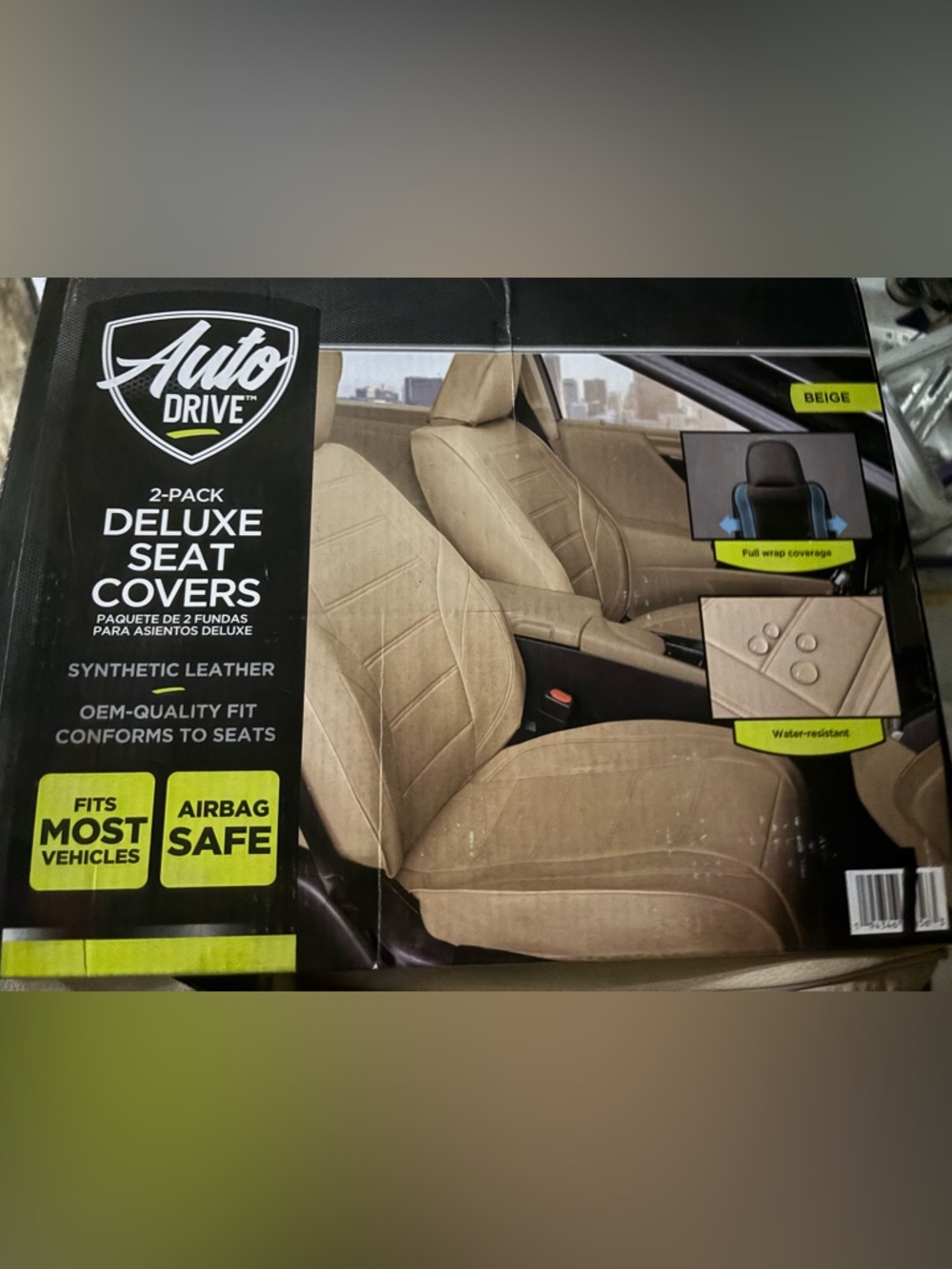 Vehicle seat cover pack of 2